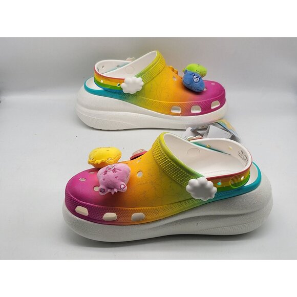 Crocs Care Bears Crush Clog Light-Up Rainbow Womens Size 7 Shoes - Picture 3 of 10